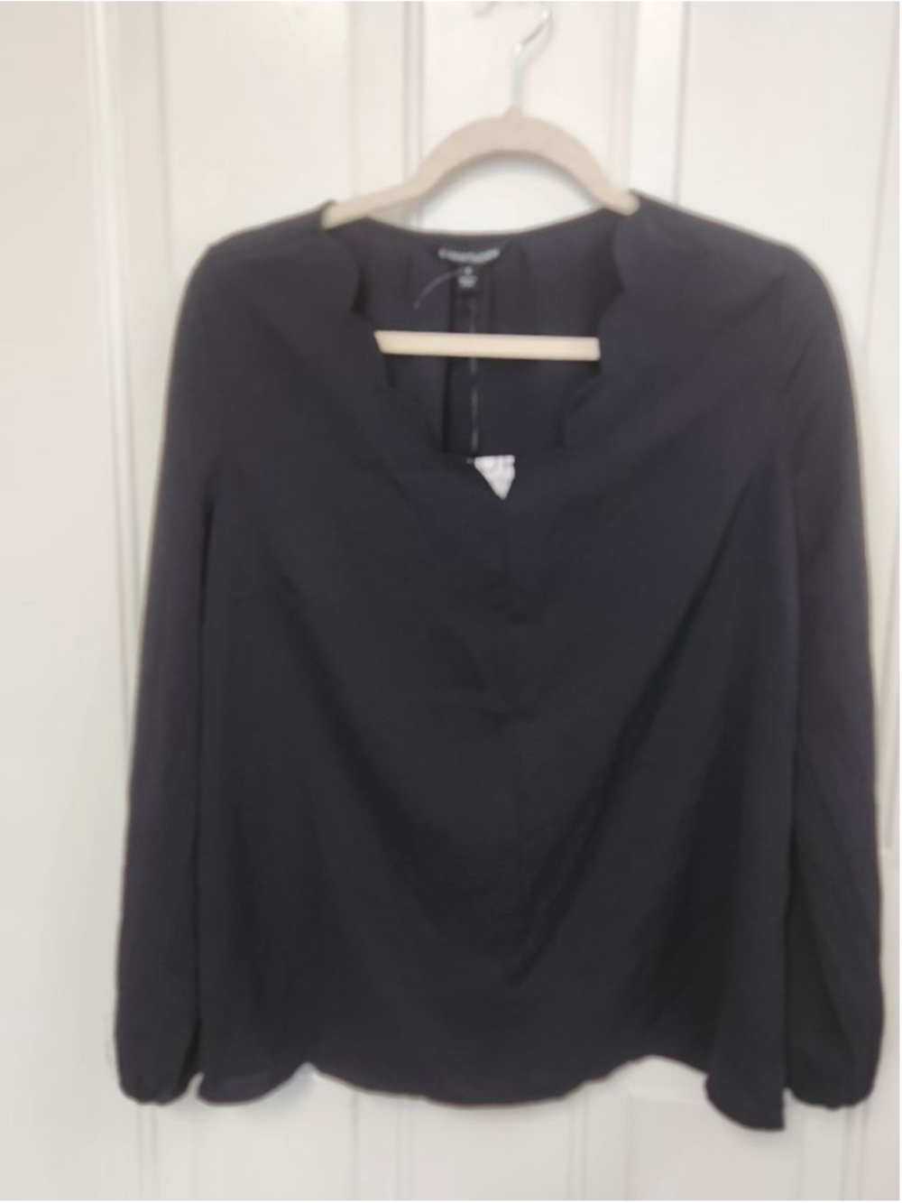 41 Hawthorn Black Long Sleeve Blouse M
